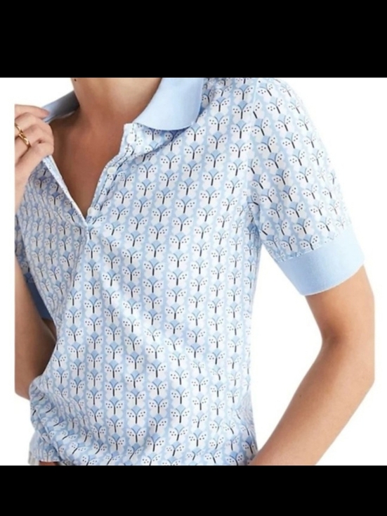 Anthropologie Tops - Anthropologie Maeve Butterfly Polo Top XS
